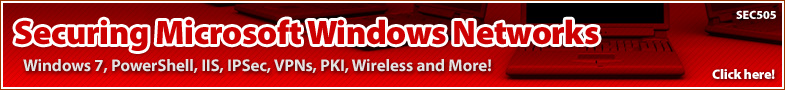 SEC505-Securing Windows - Training
