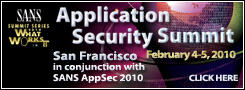 SANS WhatWorks in Application Security Summit