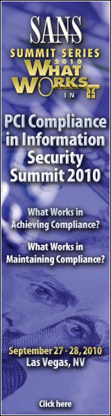PCI in Information Security Summit 2010