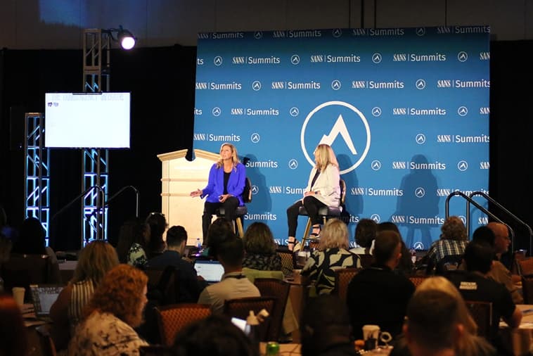 SANS Security Awareness Summit 2025, Two Speakers Talking To A Crowd