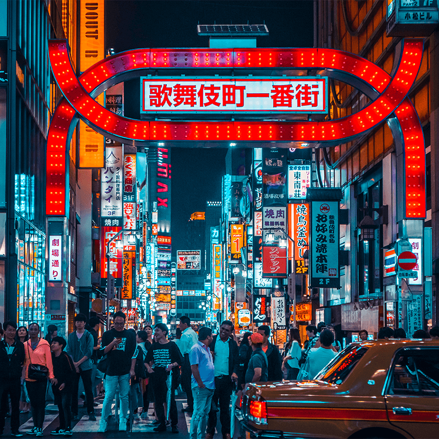 Tokyo, Busy City Street