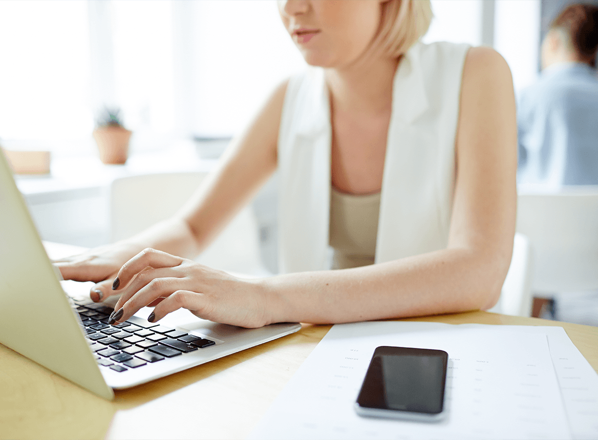 Woman at Laptop
