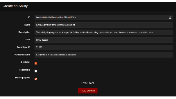 CALDERA Create an Ability