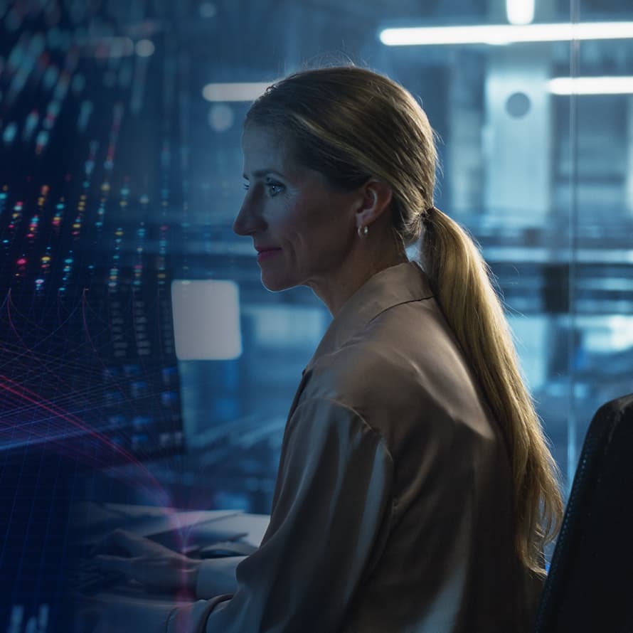 Woman working in office