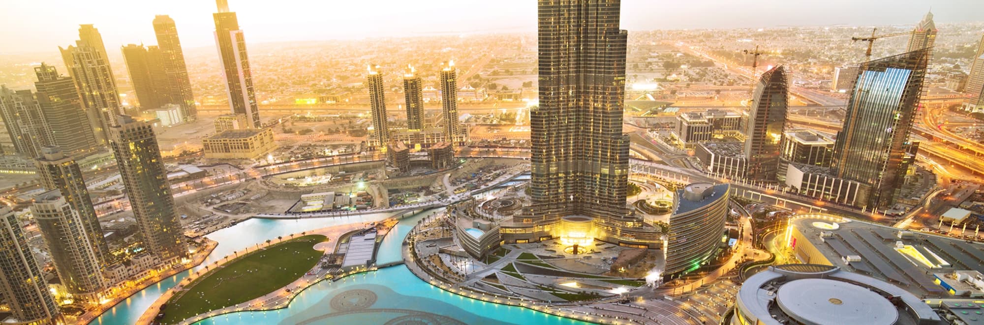 Dubai, Overhead Shot of City