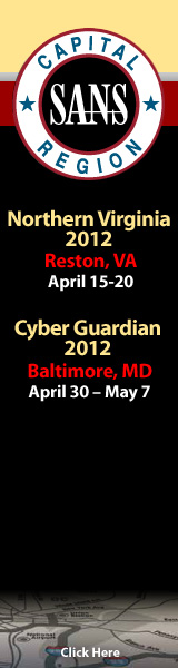 SANS Capital Region 2012 - Reston - Baltimore