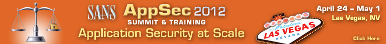 SANS AppSec 2012 Summit