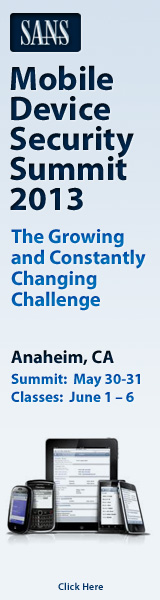 Mobile Device Security Summit 2013 - Anaheim