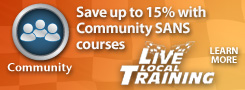 Save up to 15% on Community SANS courses