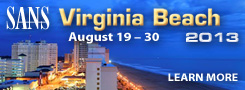 SANS Virginia Beach 2013