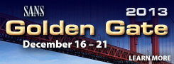 SANS Golden Gate 2013 - San Francisco