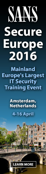 Secure Europe 2016 - Amsterdam