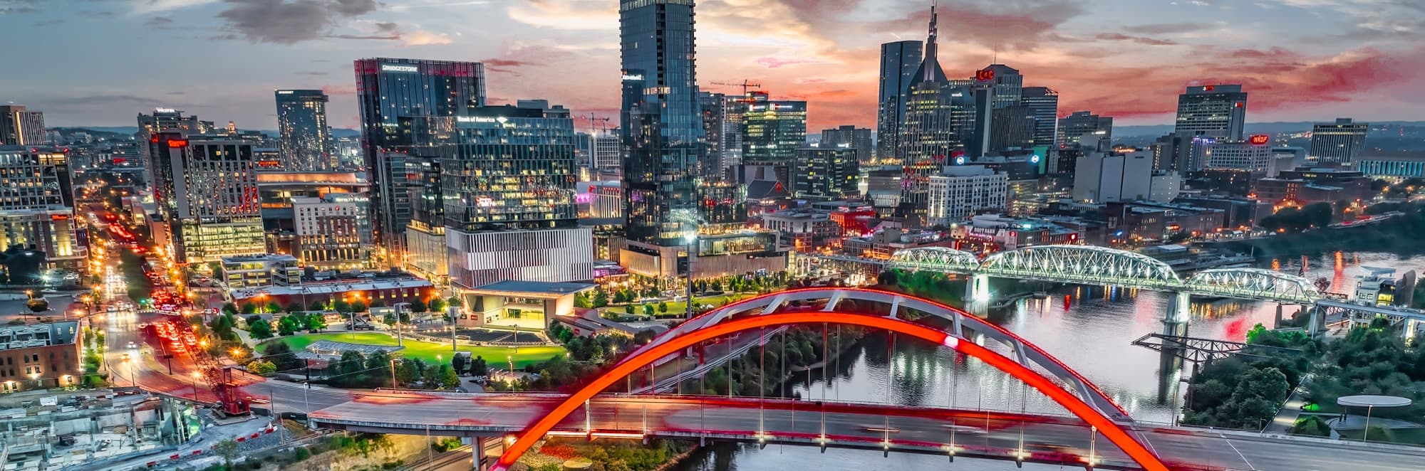 Miami, City at Sunset